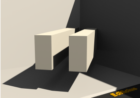 3D Profil - Profil [RV] 2x80x160mm