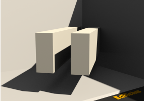 Perfil 3D - Perfil [RA] 2x80x180mm