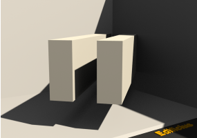 3D Profil - Profil [RV] 2x80x200mm
