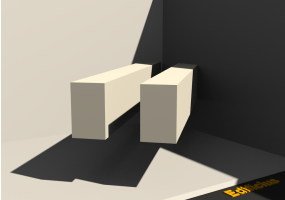 3D Profil - Profil [RV] 2x100x160mm