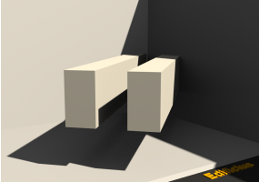 3D Profil - Profil [RV] 2x100x180mm