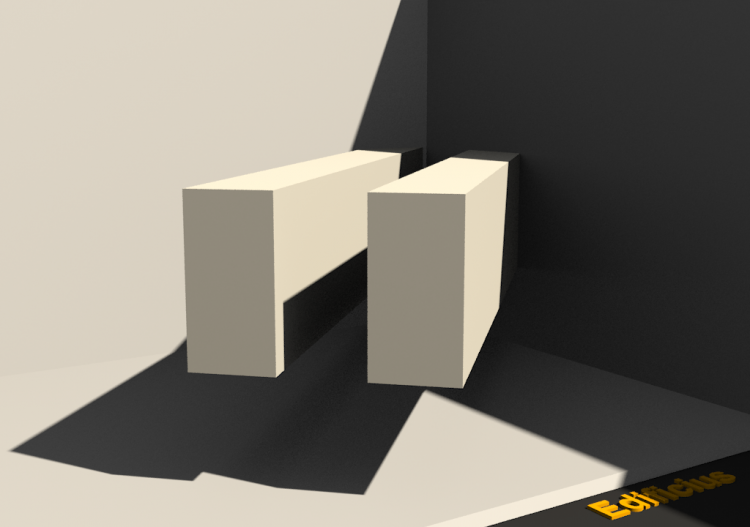 3D Profil - Profil [RV] 2x100x200mm - ACCA software