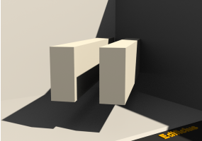 3D Profil - Profil [RV] 2x100x220mm