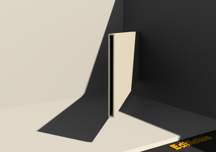 Profil 3D - Profil [Rectangulaire Creux] 10x140c2 mm - ACCA...