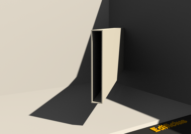 Profil 3D - Profil [Rectangulaire Creux] 25x160c2 mm - ACCA...