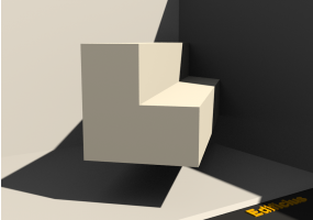 3D Profil - Profil L-50/25x50/25mm