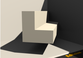 Perfil 3D - Perfil L-60/25x60/25mm