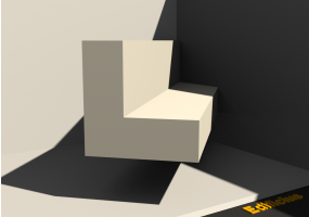 Perfil 3D - Perfil L-70/25x70/25mm