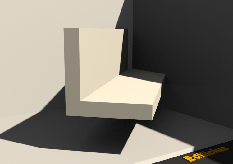 Perfil 3D - Perfil L-140/25x140/25mm - ACCA software