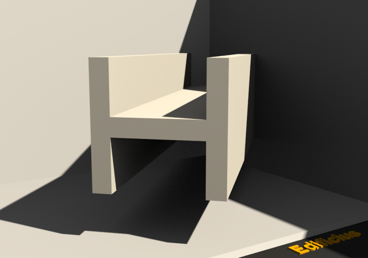 Profilo 3D - Profilo H-100/15x100/15mm - ACCA software