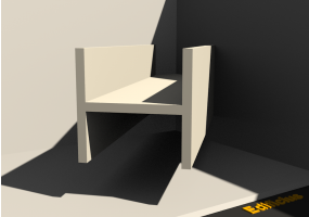3D Profil - Profil H-250/20x250/20mm