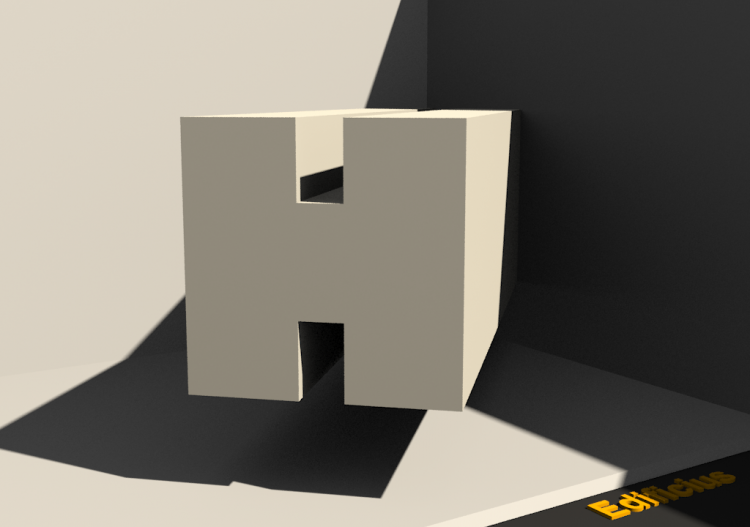 3D Profil - Profil H-60/20x60/20mm - ACCA software