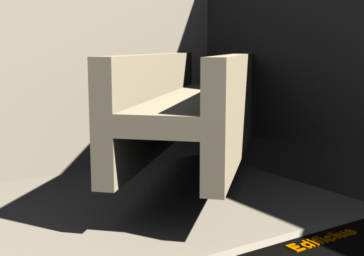 3D Profil - Profil H-140/25x140/25mm - ACCA software
