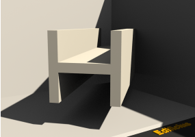 3D Profil - Profil H-180/25x180/25mm