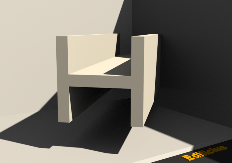3D Profil - Profil H-180/25x180/25mm - ACCA software