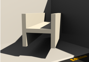 3D Profil - Profil H-200/25x200/25mm