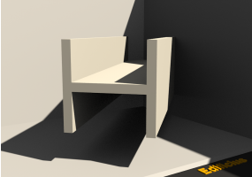 3D Profil - Profil H-250/25x250/25mm