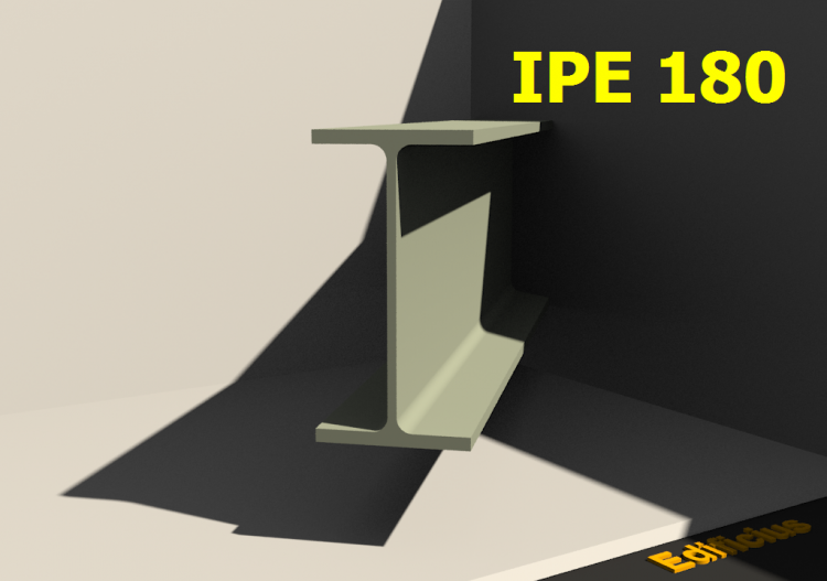 3D Profile - IPE 180 - ACCA software