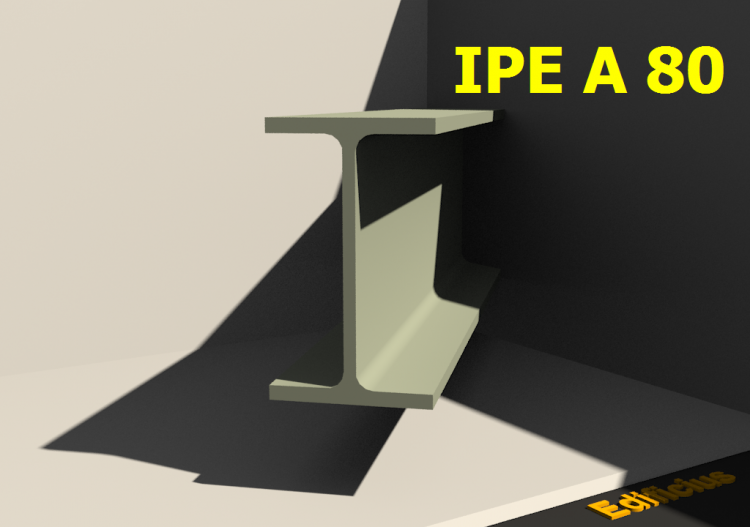 3D Profiles - IPE A 80 - ACCA software