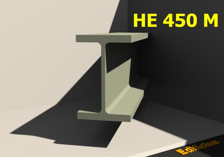 Profilés 3D - HE 450 M - ACCA software