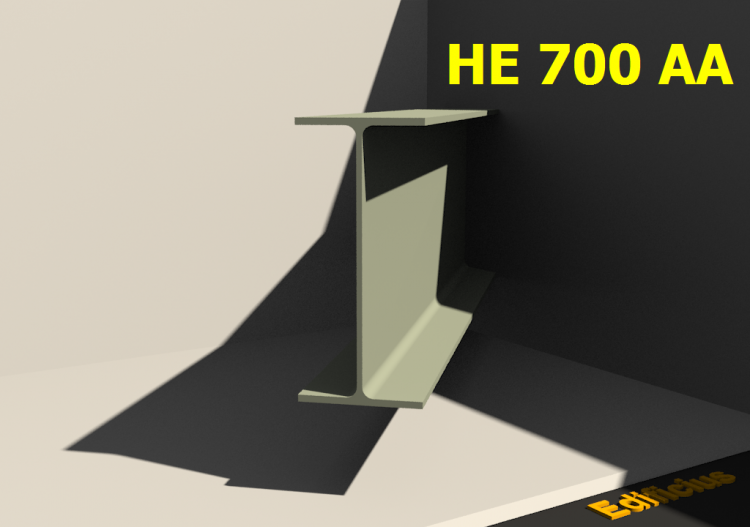 3D Profile - HE 700 AA - ACCA software