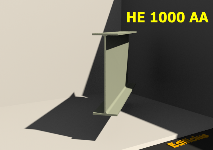 3D Profile - HE 1000 AA - ACCA software