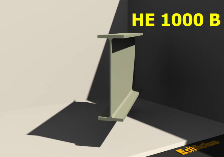 Profilés 3D - HE 1000 B - ACCA software