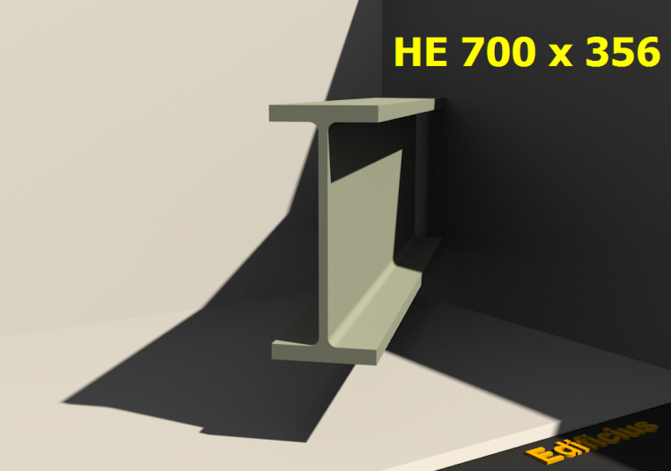 3D Profile - HE 700 x 356 - ACCA software