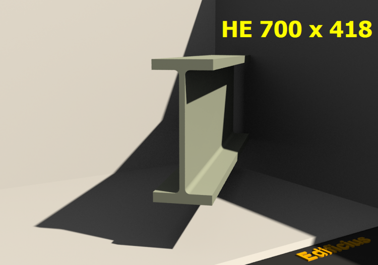 3D Profile - HE 700 x 418 - ACCA software