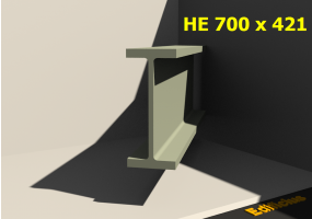 3D Profile - HE 700 x 421