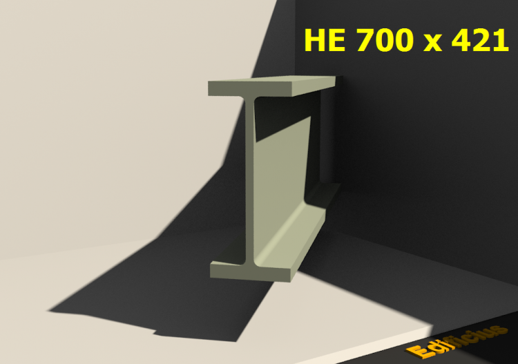 3D Profile - HE 700 x 421 - ACCA software