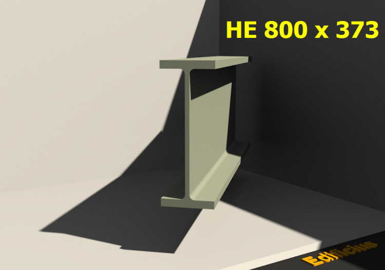 3D Profile - HE 800 x 373 - ACCA software