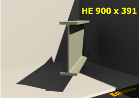 3D Profile - HE 900 x 391