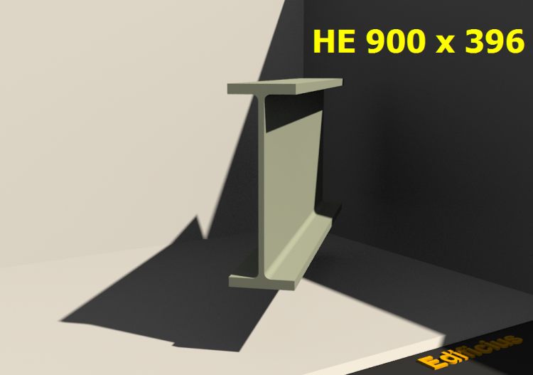 3D Profile - HE 900 x 396 - ACCA software