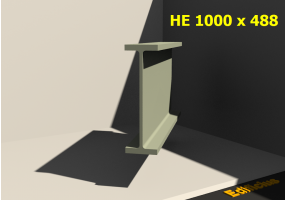 3D Profile - HE 1000 x 488