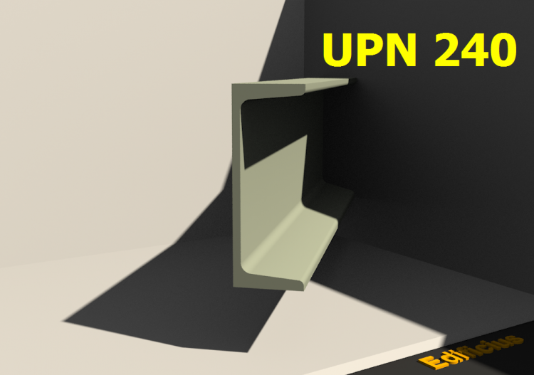 3D Profile - UPN 240 - ACCA software