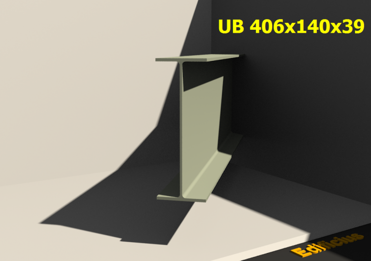 3D Profiles - UB 406x140x39 - ACCA software