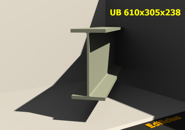 Profilés 3D - UB 610x305x238 - ACCA software