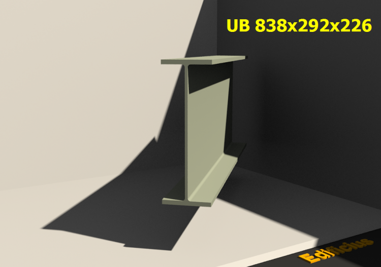 3D Profiles - UB 838x292x226 - ACCA software