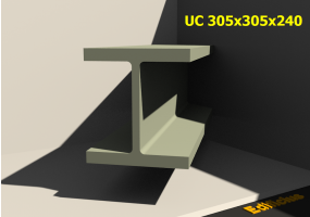 3D Profile - UC 305x305x240