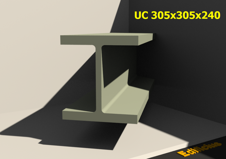 3D Profile - UC 305x305x240 - ACCA software