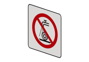 Ne pas utiliser pour rectification humide - P033
