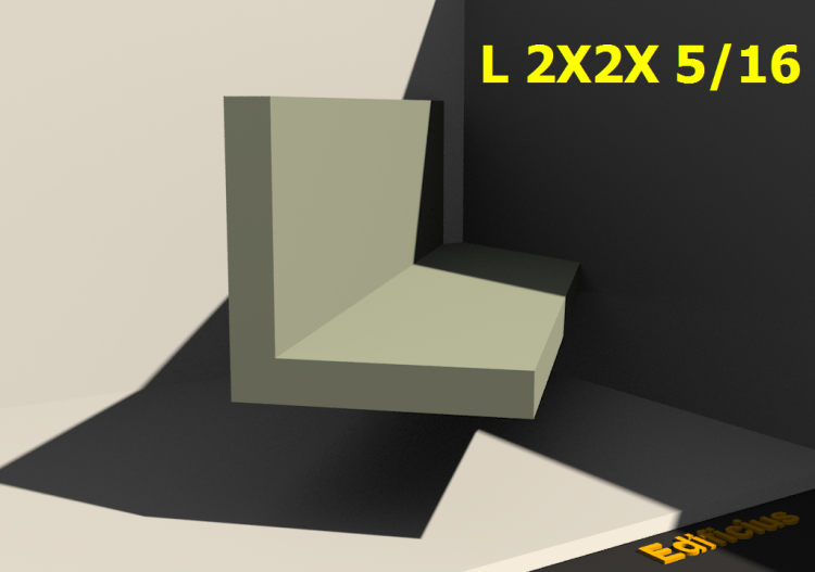 3D Profile - L 2X2X 5/16 - ACCA software