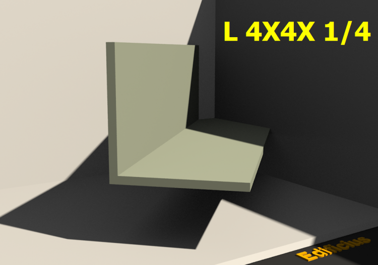 Profilati 3D - L 4X4X 1/4 - ACCA software