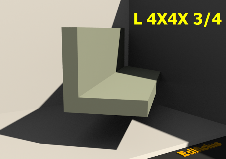 Profilati 3D - L 4X4X 3/4 - ACCA software