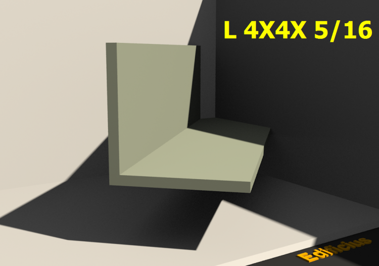 Profilés 3D - L 4X4X 5/16 - ACCA software