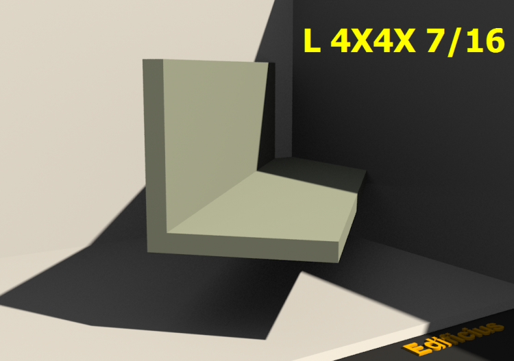 3D Profile - L 4X4X 7/16 - ACCA software