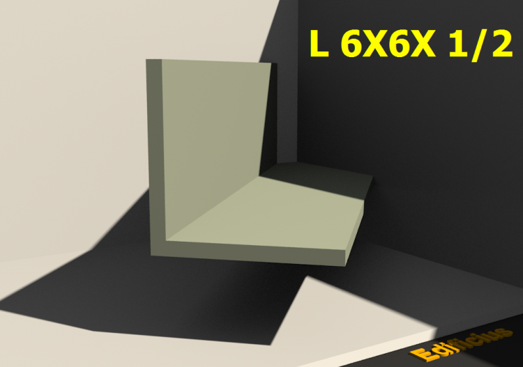 3D Profile - L 6X6X 1/2 - ACCA software