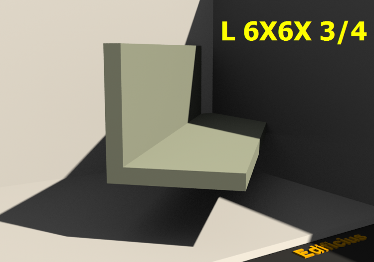 3D Profile - L 6X6X 3/4 - ACCA software