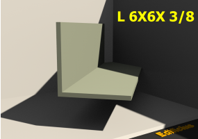 3D Profile - L 6X6X 3/8